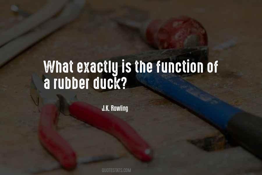What Exactly Is The Function Of A Rubber Duck Quotes #746671