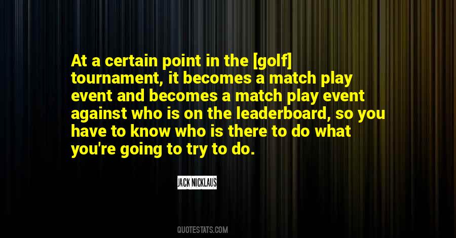 Golf Tournament Quotes #323274