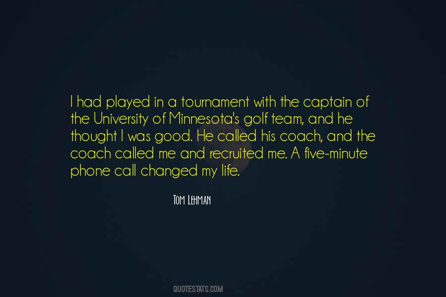 Golf Tournament Quotes #76682