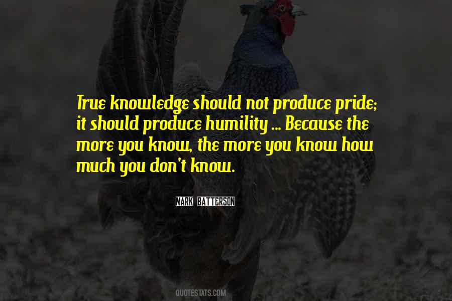 Humility Pride Quotes #843772