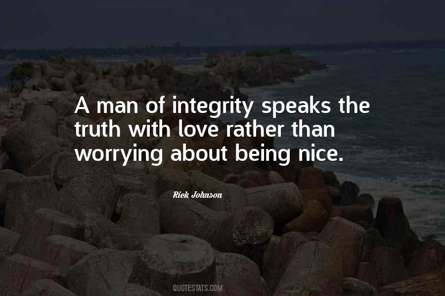 Integrity Love Quotes #537220