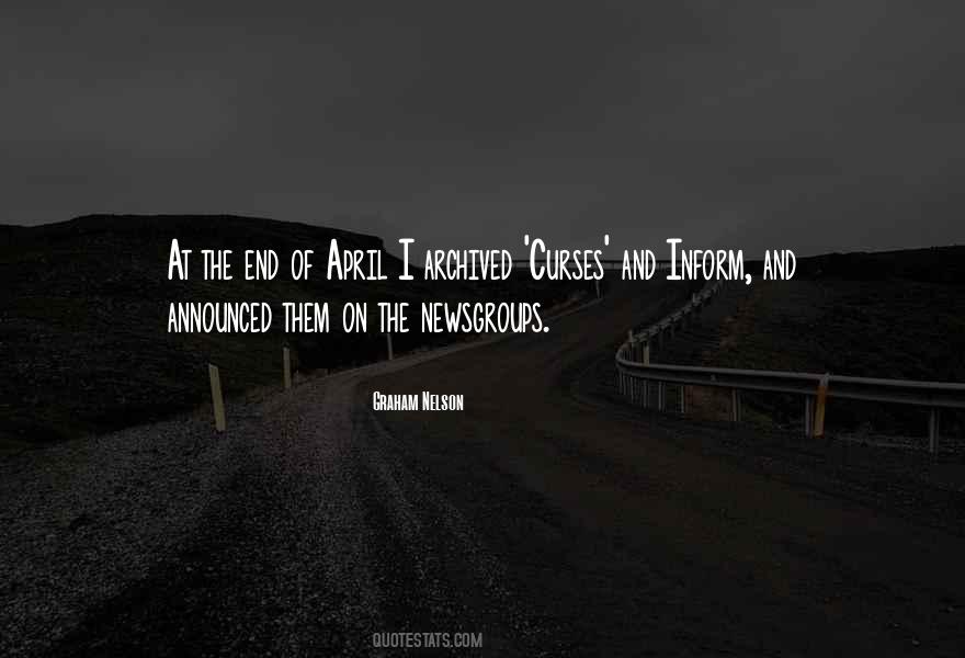 End Of April Quotes #1653770