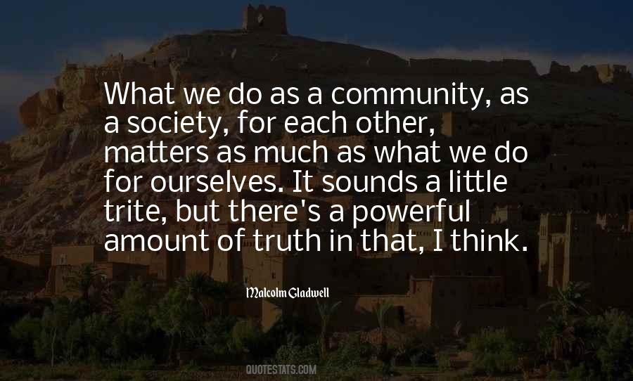 Powerful Community Quotes #970908