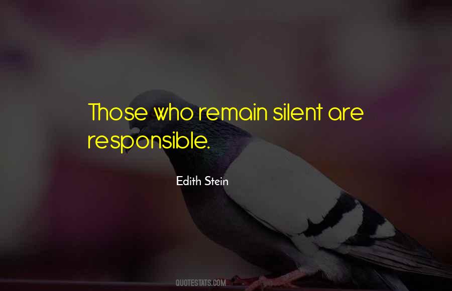 Those Who Are Silent Quotes #1793089