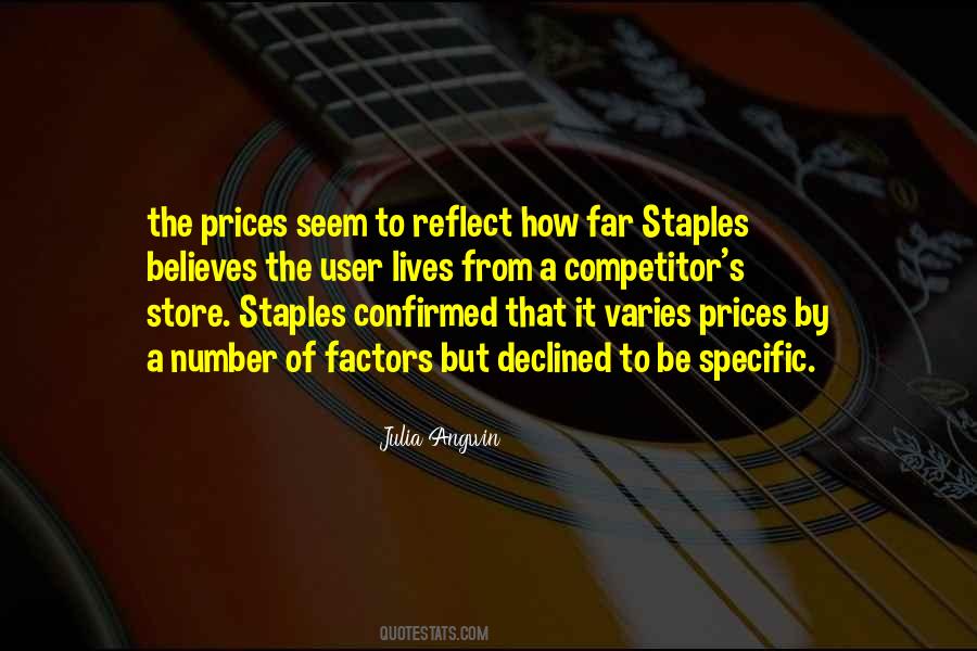 Quotes About The Prices #1267891