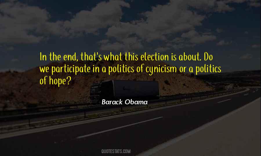 Hope Politics Quotes #1018977