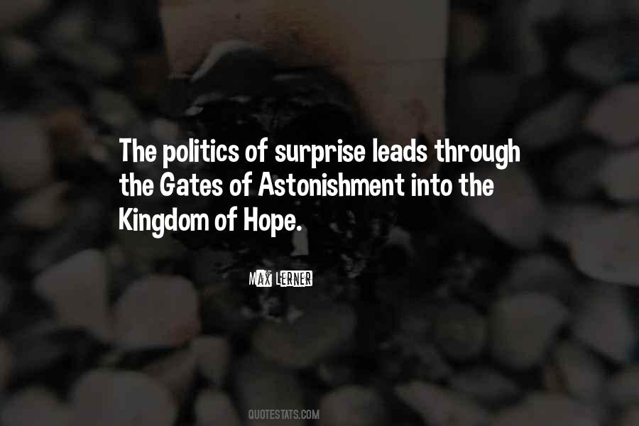 Hope Politics Quotes #1748978