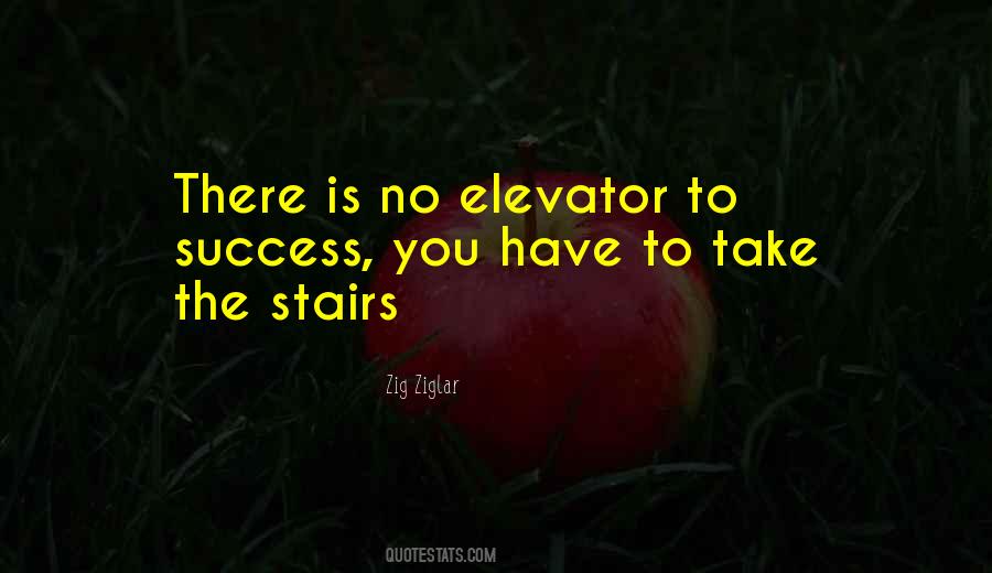 No Elevator To Success Quotes #1057906