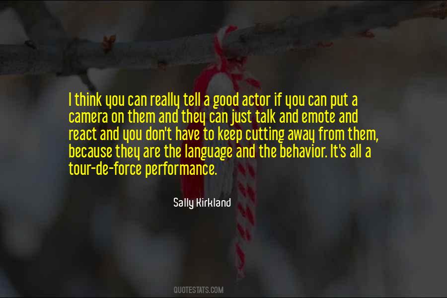 Good Actor Quotes #263671