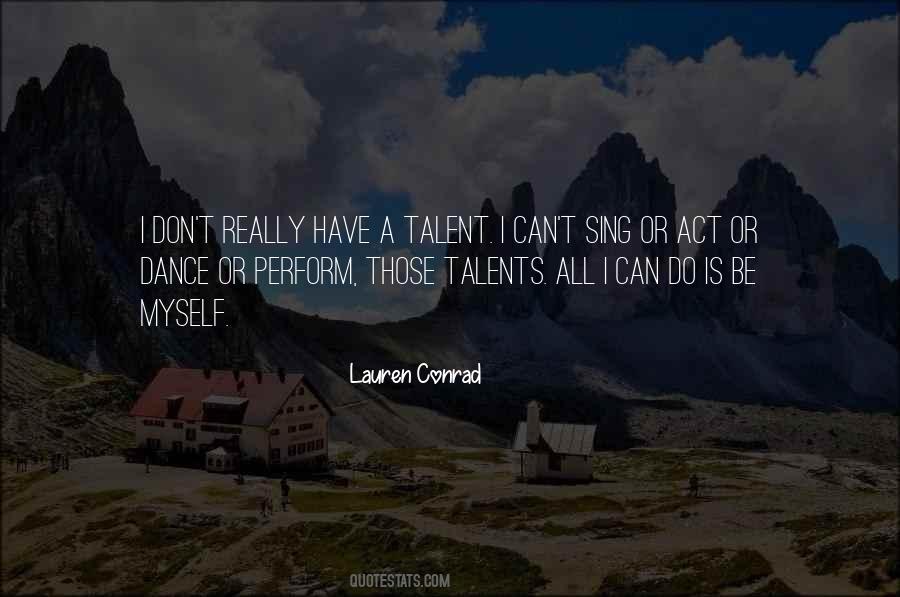 Dance Talent Quotes #185461