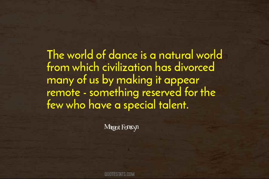 Dance Talent Quotes #77168
