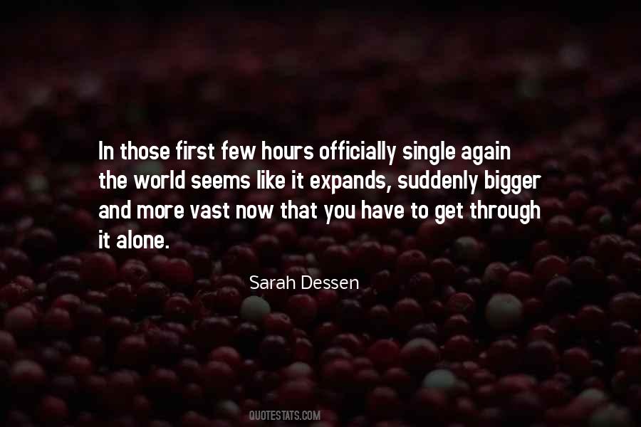 Single And Alone Quotes #758837