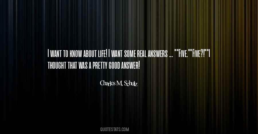 Good Answer Quotes #1213634