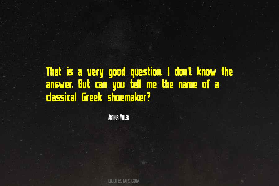 Good Answer Quotes #319575