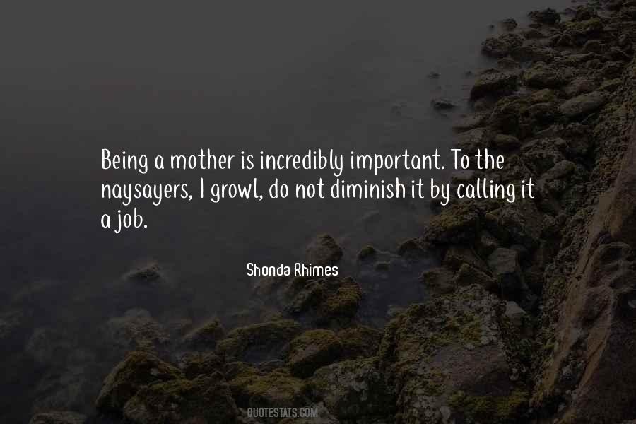 Not Being A Mother Quotes #793973