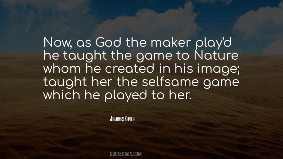 Nature Created By God Quotes #1381313