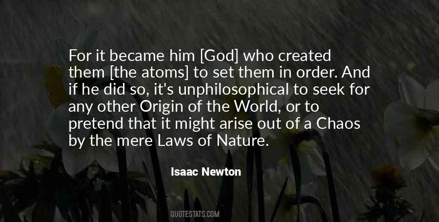 Nature Created By God Quotes #1594913