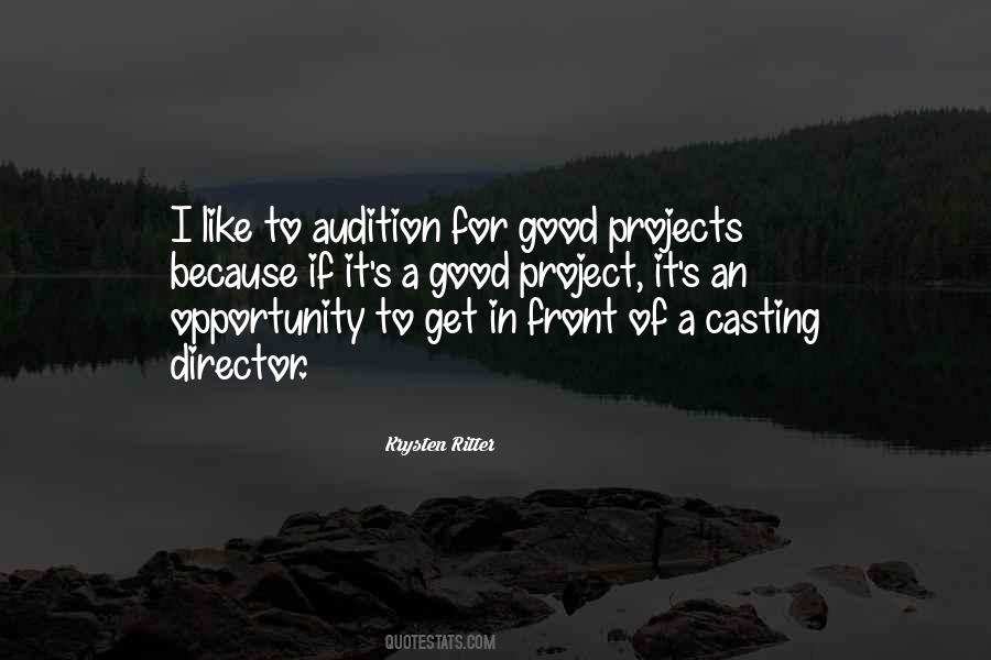 Good Audition Quotes #324614