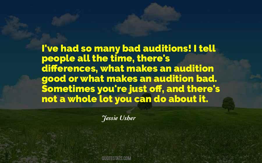 Good Audition Quotes #988839