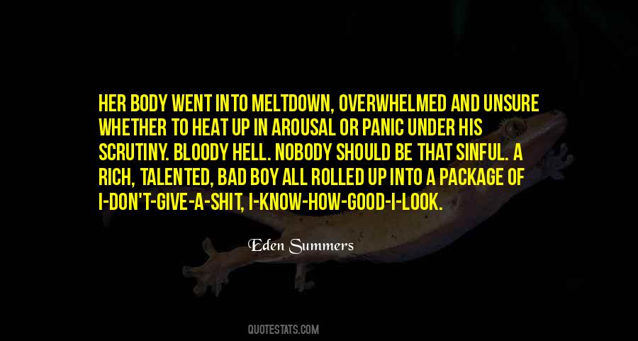 Good Bad Boy Quotes #1043548