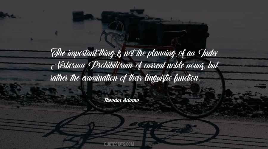 Planning Is Important Quotes #1739195