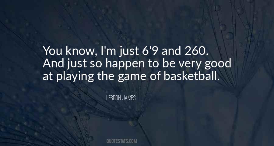 Good Basketball Game Quotes #954