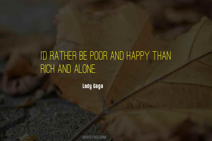 Poor And Happy Quotes #1525611