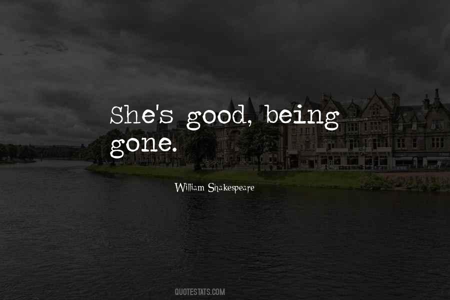 Good Being Quotes #1372528