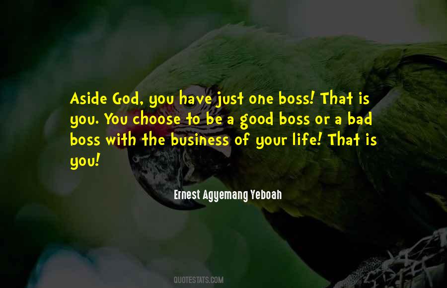 Good Boss Quotes #1466842