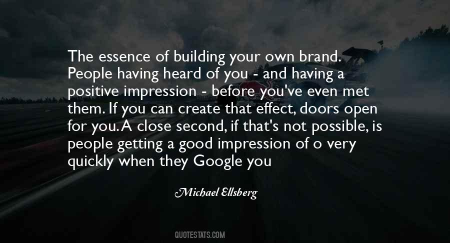 Good Brand Quotes #1866923