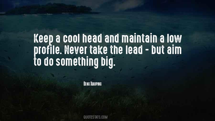 Quotes About A Cool Head #481701