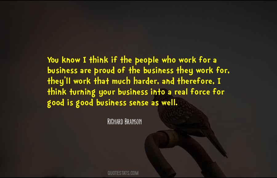 Good Business Sense Quotes #166061