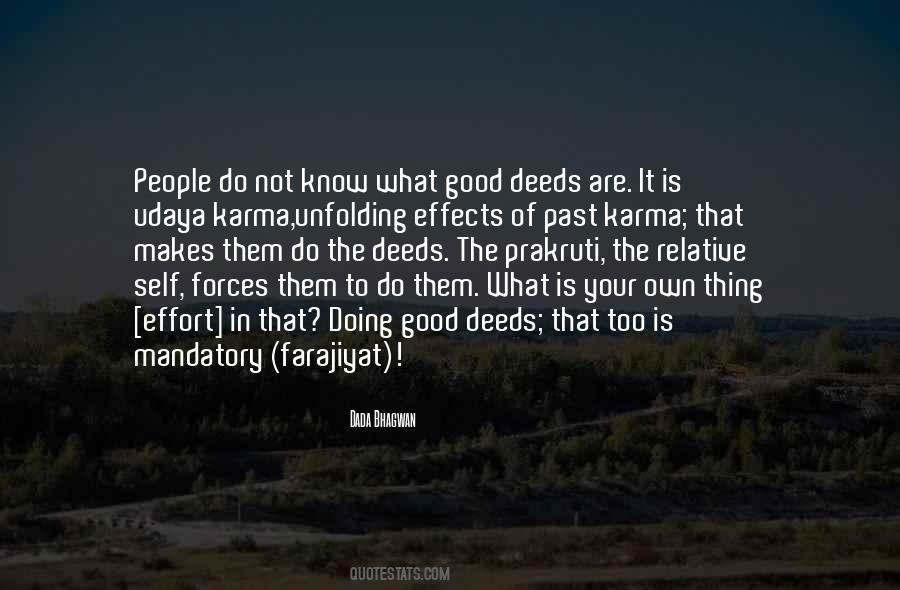 Own Karma Quotes #434621
