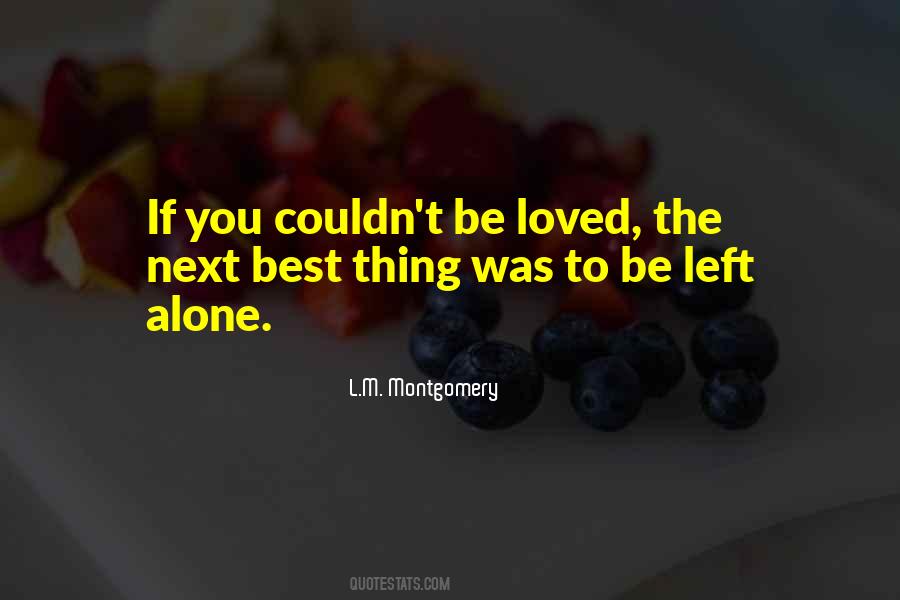 Love You Alone Quotes #1813399