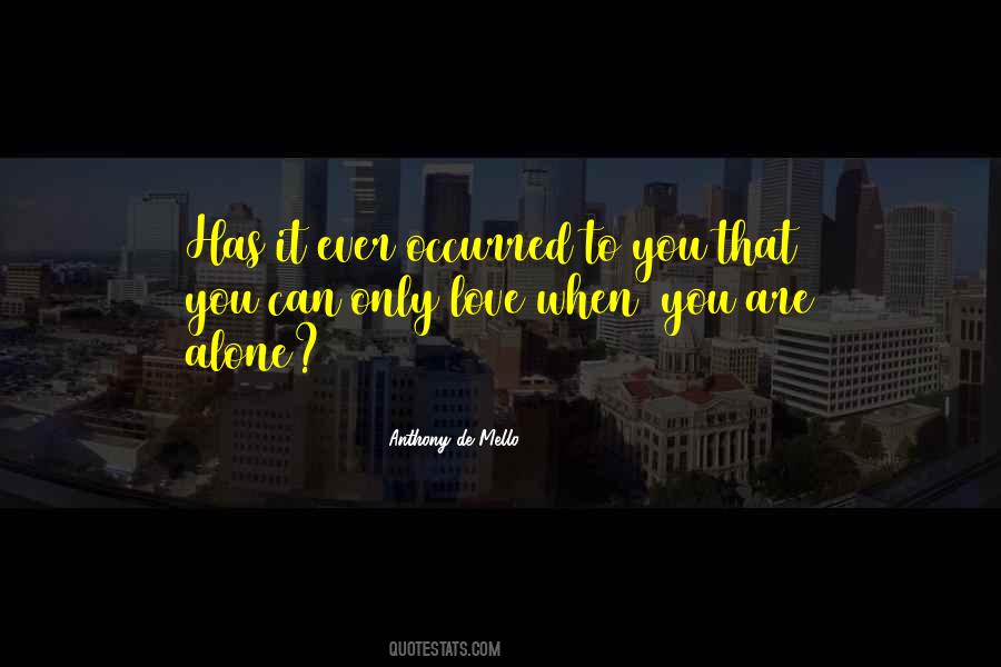 Love You Alone Quotes #303625
