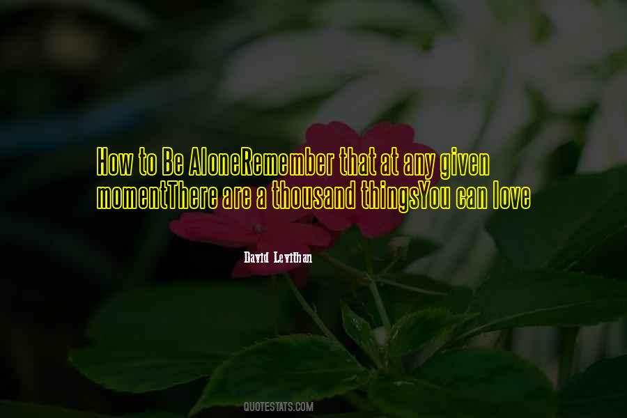 Love You Alone Quotes #790319