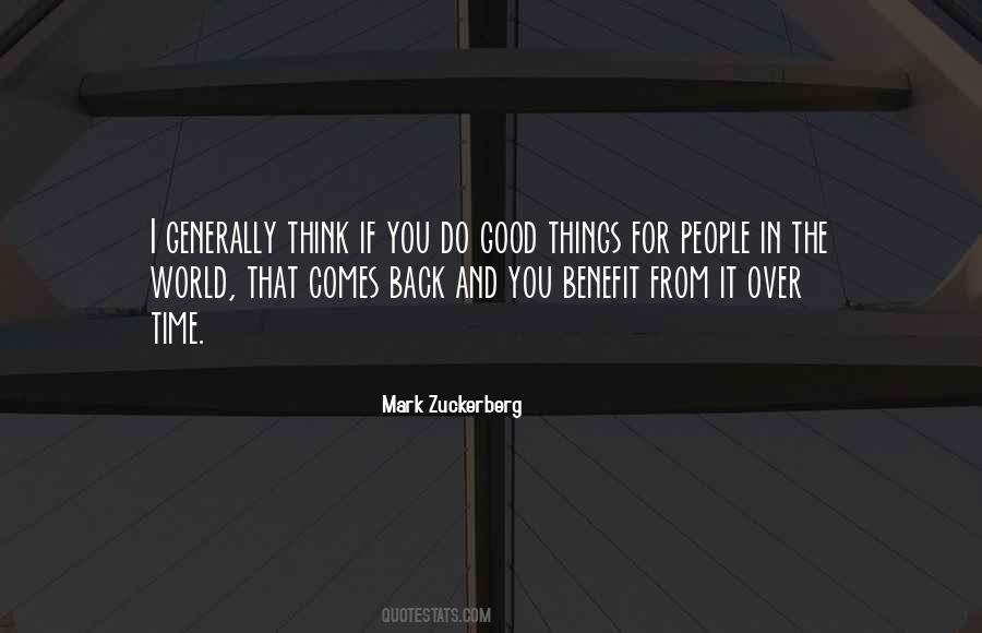 Good Comes Back Quotes #385644