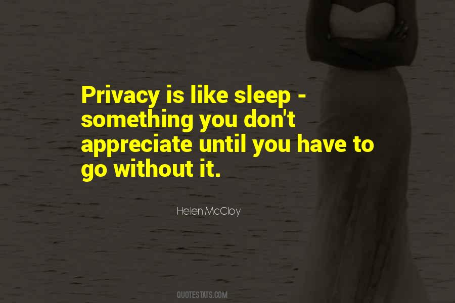 Sleep Without You Quotes #1119600