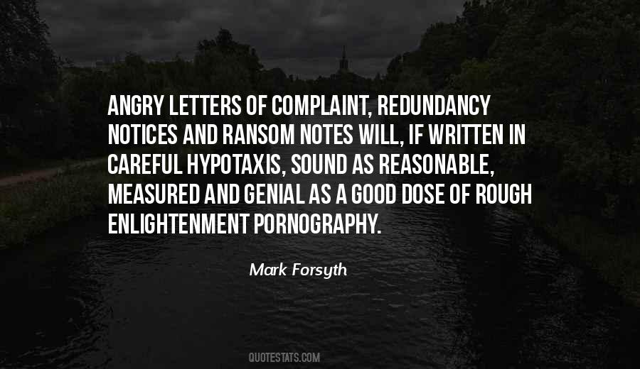 Good Complaint Quotes #181720