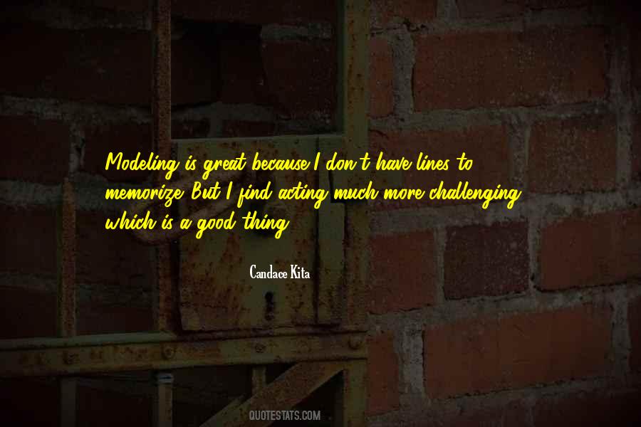 Good Modeling Quotes #80230