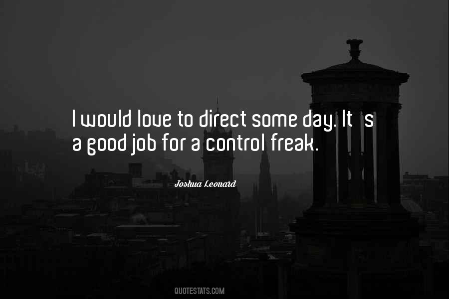 Good Control Freak Quotes #603379