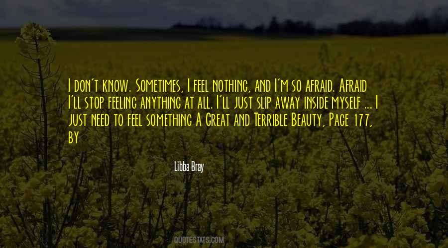 To Feel Something Quotes #1662708