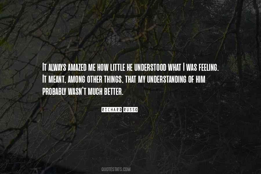 Feeling Understanding Quotes #806944