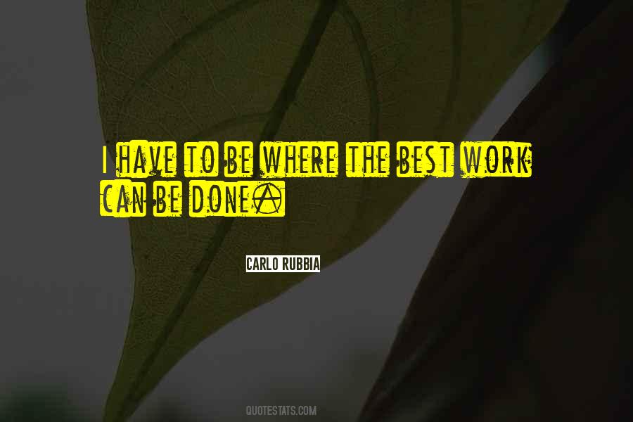 Best Work Done Quotes #1118578