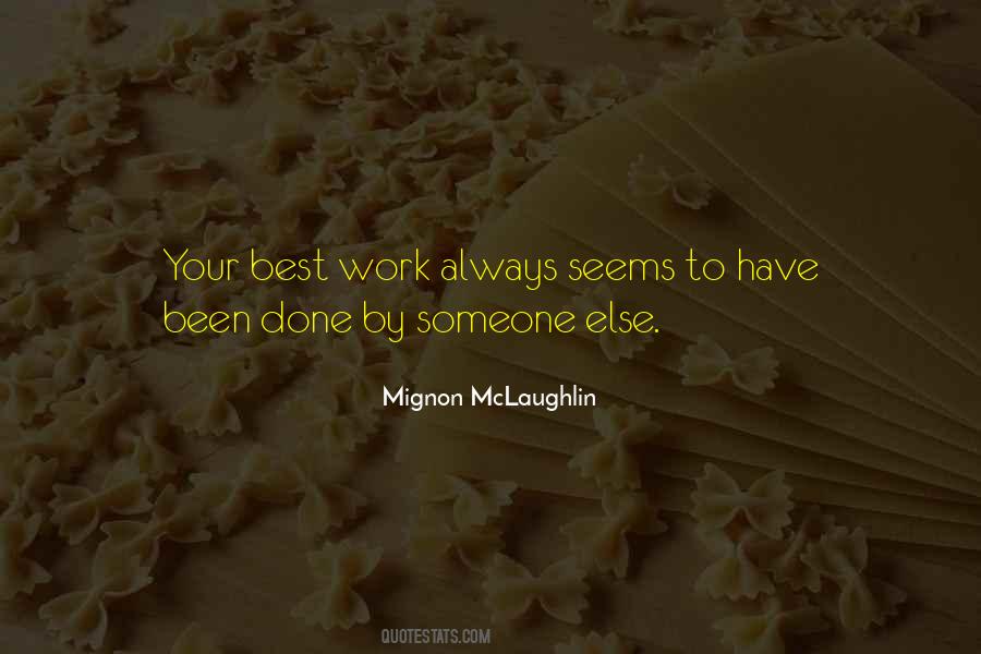 Best Work Done Quotes #288634