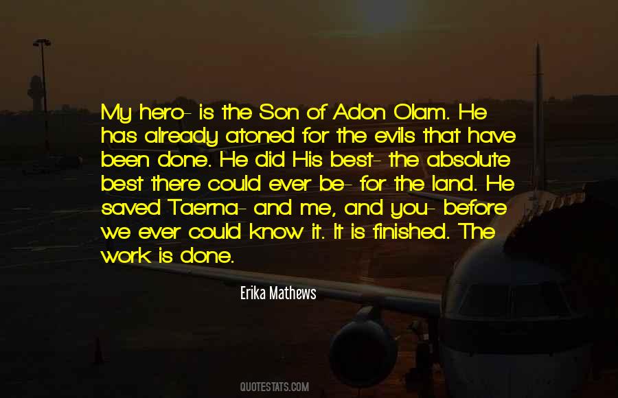 Best Work Done Quotes #670312