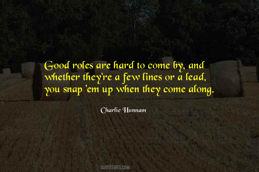 Good Lead Quotes #167699