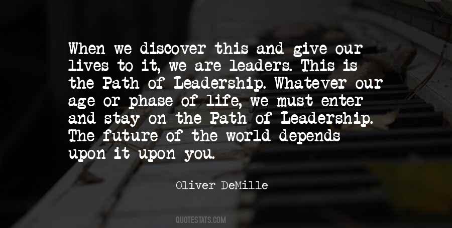 Quotes About Future Path #513137