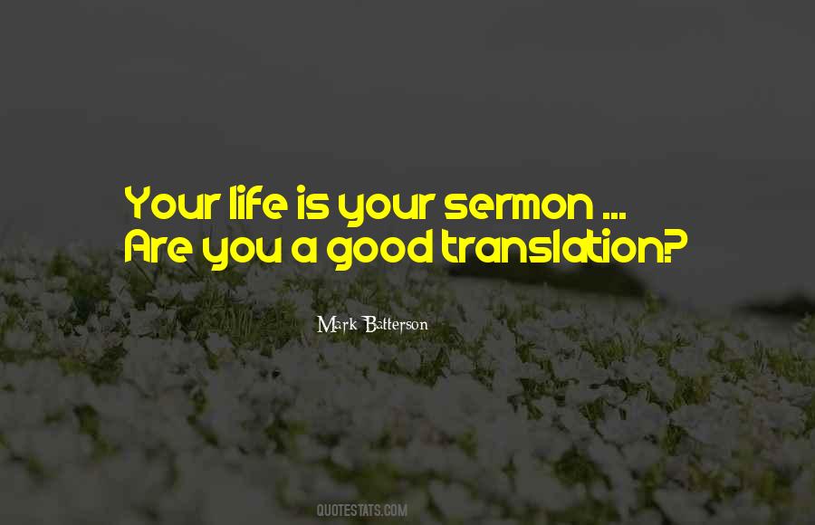 Good Sermon Quotes #486389