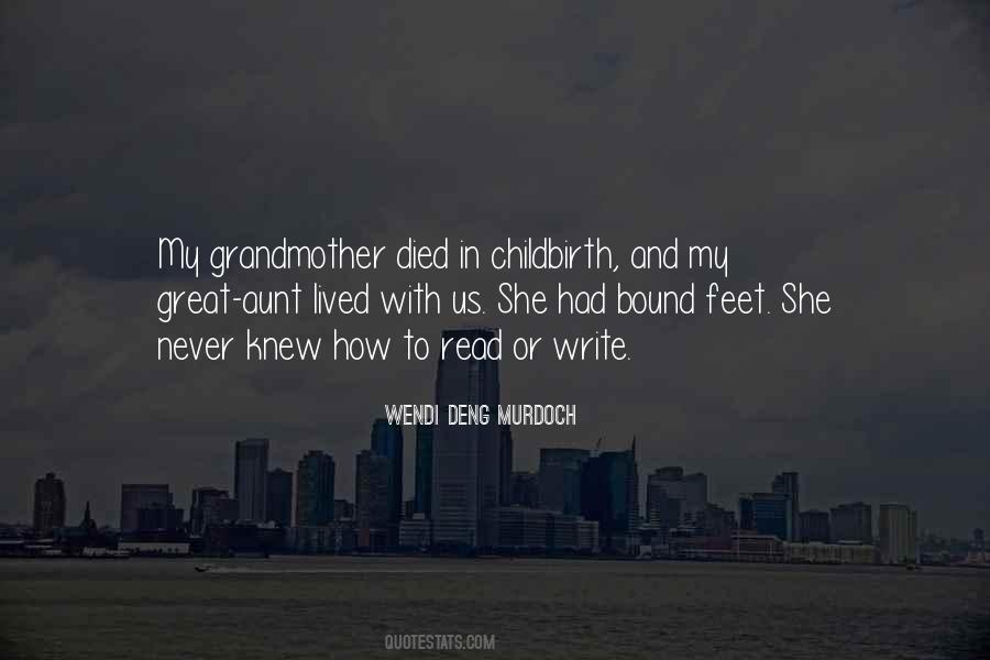 Aunt Died Quotes #1333514